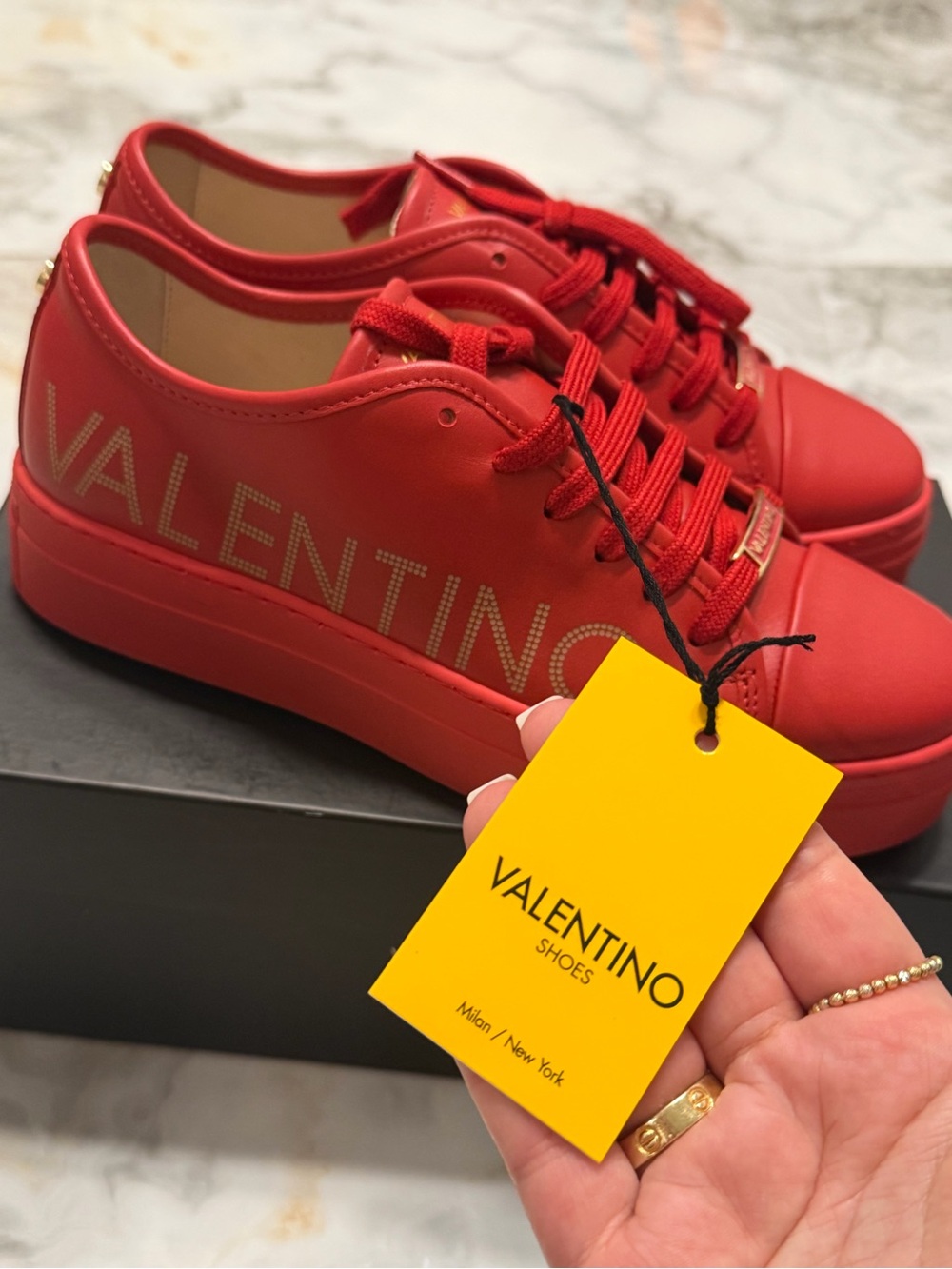 New with Box: Valentino Red Sneakers